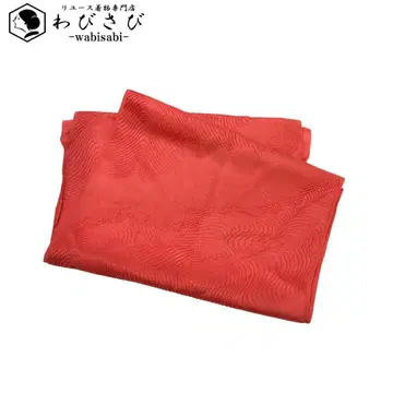 일본 정통의상 소품 오비 장식 천 순수 실크 추상 무늬  C-6732