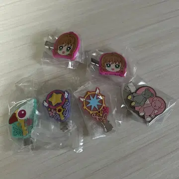 카드캡터 사쿠라 헤어 클립 6개 세트