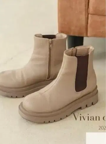 미사용 yumi x vivian collection 부츠 그레이지