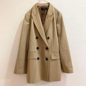 언타이틀 테일러드 자켓 더블 베이지