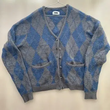 VIVANDA 가디건 (두꺼운 원단) / FREE / 블루 x 그레이