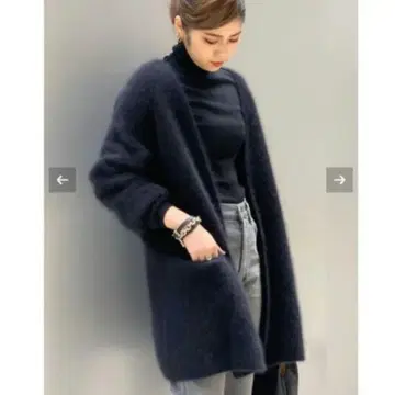 AP STUDIO 라이트 퍼 가디건