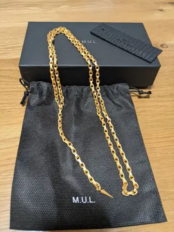 [ 새상품 ] M.U.L. M 체인 라리엣 목걸이