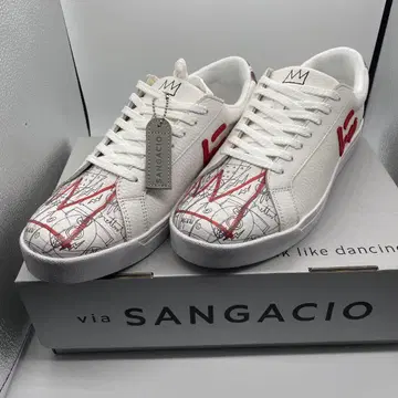 SANGACIO 뉴 바스키아 한정판 아트 워크 스니커즈 27cm
