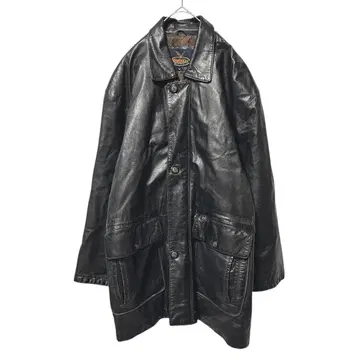 [ SUBURBAN ] 가죽 코트 램 가죽 충전솜 라이너 Y2K (M)