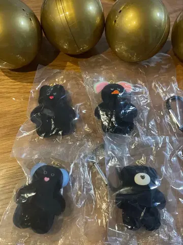 모조조조 켄엘레 스탠드 블랙 피규어 마스코트 4개 세트