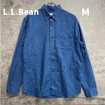엘엘빈 셔츠 블루 계열 깅엄 버튼 다운 M 코튼 [ 7362 ]