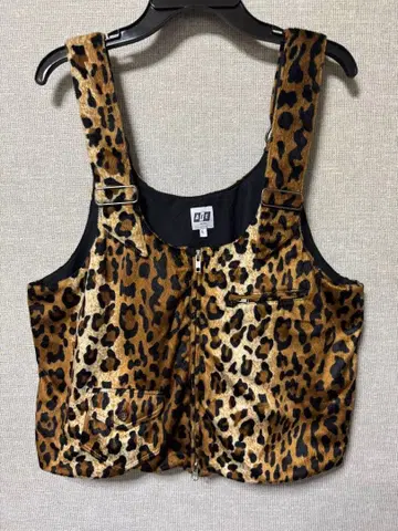 AIE 레오파드 무늬 베스트 L 사이즈