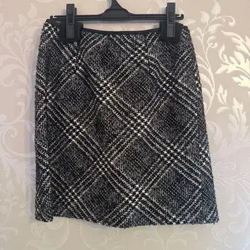 하운드투스 체크 무늬 타이트 스커트 사이즈 38 마이 스트라다