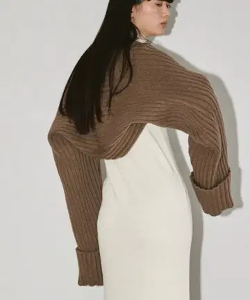 투데이풀 니트 볼레로 초코