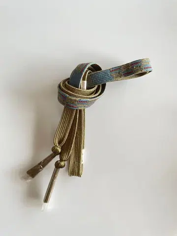 [ 새상품 ] 순수 실크 허리띠 체크 패턴