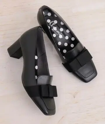 [ 미사용 ] 그로그랭 리본 힐업 로퍼 아르테미스 바이 다이애나