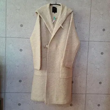 pas de calais 후드 부착 롱 코트 36 에크루