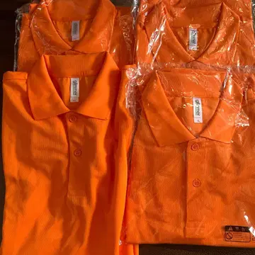 glimmer 오렌지 피케 셔츠 LL 2장 3L 2장