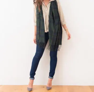 캐시미어 터치 트레디셔널 체크 스톨