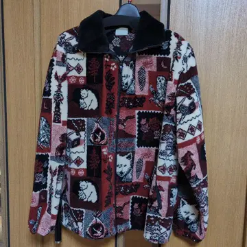 캐나다 Nanuk 플리스 보아 자켓 빨간색/화이트/블랙