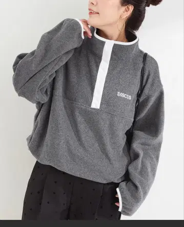 DISCUS ATHLETIC/별주 플리스 풀오버