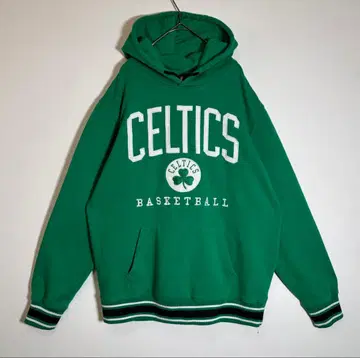 NBA 보스턴 셀틱스 자수 로고 속기모 후드티