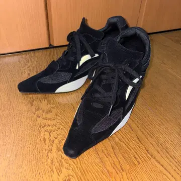 EVRIS 스웨이드 포인티드 스니커즈 힐 (박스 있음)