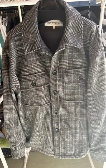 울 자켓 글렌체크