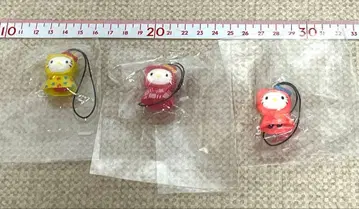 헬로키티 레트로 스트랩 마스코트 개운 금전운 교통안전 승부 카바야