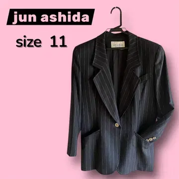 새상품급 jun ashida 아시다 준 스트라이프 테일러드 자켓