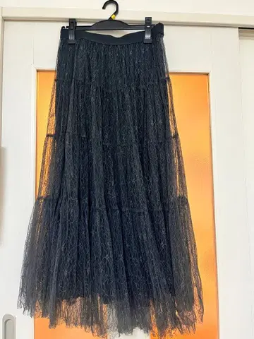 미라 오웬 2way 꽃무늬 레이스 스커트