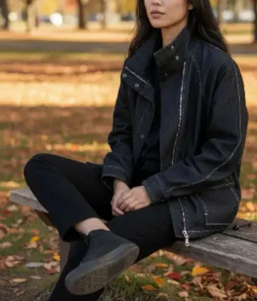 다크 그레이 데님 자켓