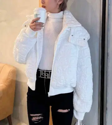 GYDA 패턴 퍼프 jq 블루종