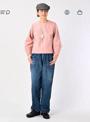 45R 잉글랜드 플란넬 블라우스