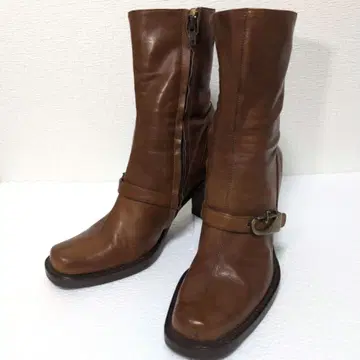 Cesare Paciotti 롱 부츠 가죽 35.5 이태리제 23cm