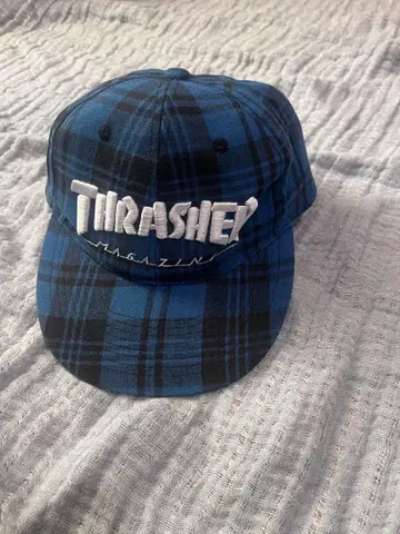 THRASHER 체크 캡 58cm(free)