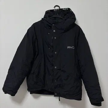 RVCA 루카 나일론 패딩 자켓 블랙 L 나일론 후드티