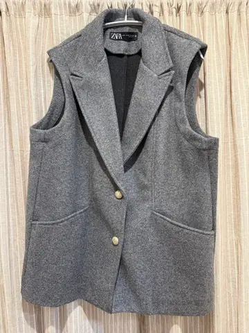 ZARA 그레이 울 베스트