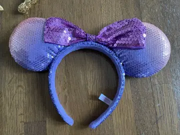 디즈니 미니 마우스 머리띠 보라색