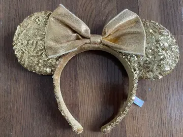 Disney Resort 골드 미니 마우스 머리띠