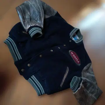 중고 O'NEILL 오닐 바시티 자켓 소매 소가죽 사이즈 M