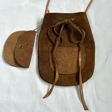 BUXTON 가죽 파우치 스웨이드 vintage