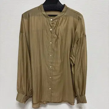 개럴개런트 올리브 그린 긴팔 셔츠 프릴 디자인