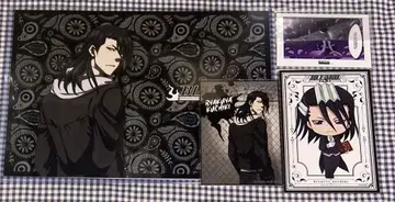 BLEACH 쿠치키 뱌쿠야 브로마이드 엽서 씰 중외 콜라보 카페 본포