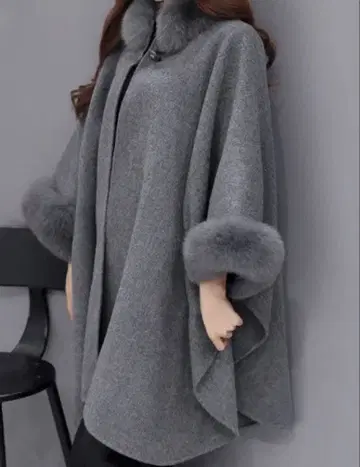 그레이 퍼 판초