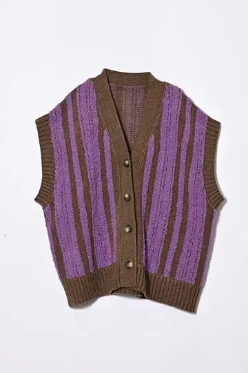 ANGELINA 새상품급 몰 스트라이프 베스트 24233-5488R