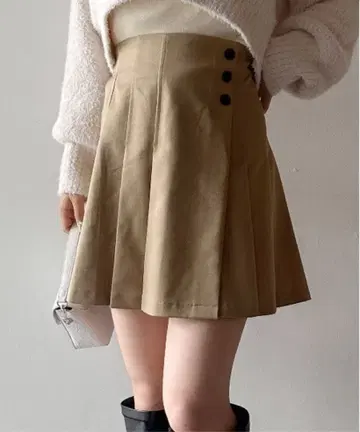 NOMAE 사이드 플리츠 미니 치마바지