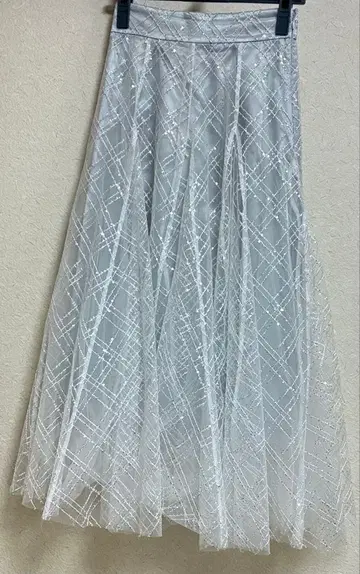 더즐린 스팽글 튤 스커트 그레이