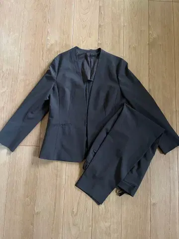 LES MUES 브라운 노카라 수트 셋업 Lsize