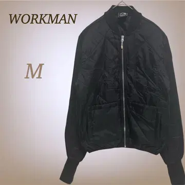 워크맨 퀼팅 자켓 따뜻한 방한 충전솜 블루종 블랙 M