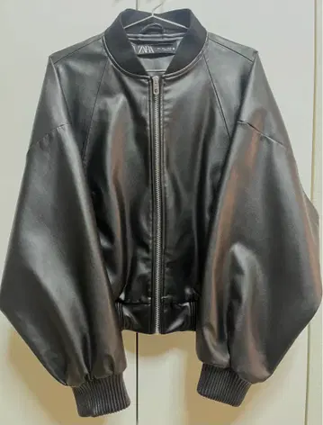 ZARA 블랙 봄버 자켓 L
