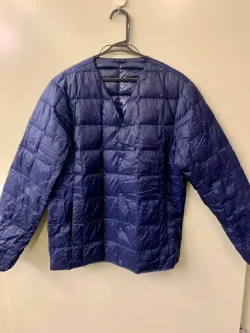 타이온 TAION 베이직 크루넥 버튼 이너 다운 자켓 M