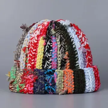 컬러풀 니트 모자