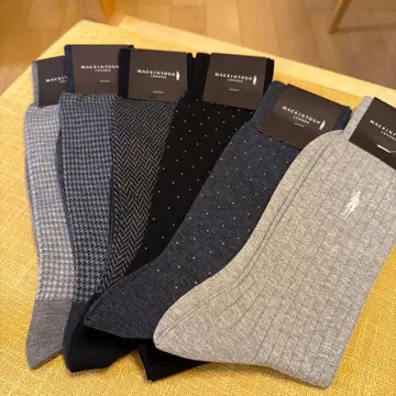 MACKINTOSH 남성용 삭스 6족 세트 미사용 새상품